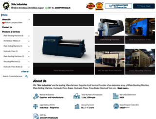 shivmachineries.com screenshot