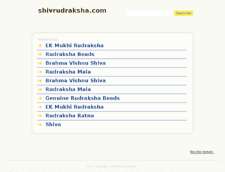 shivrudraksha.com screenshot