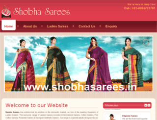 shobhasarees.in screenshot
