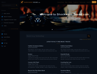 shockwave-sound.com screenshot