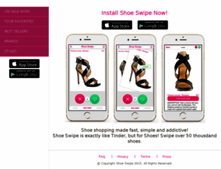 shoe-swipe.com screenshot
