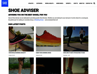 shoeadviser.com screenshot
