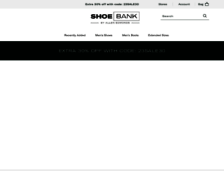 shoebank.com screenshot