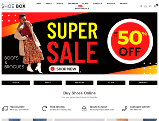 shoebox.co.za screenshot
