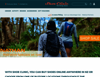 shoeclinic.co.nz screenshot