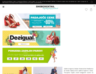 shoecocktail.si screenshot
