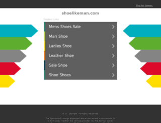 shoelikeman.com screenshot