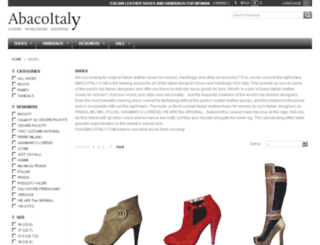 shoes.abacoitaly.com screenshot