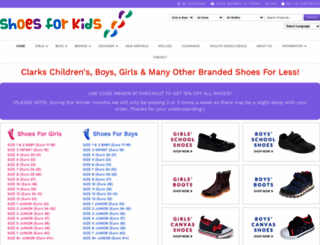 shoesforkids.co.uk screenshot