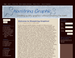 shoestringgraphics.com screenshot
