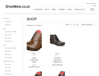 shoewear.co.uk screenshot