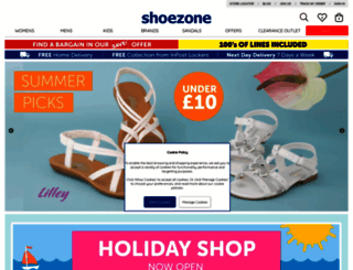 shoezone.ie screenshot
