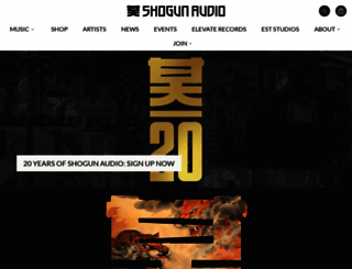 shogunaudio.co.uk screenshot