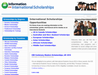 sholarships-international.org screenshot