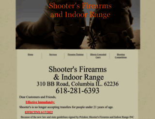 shootersindoorrange.com screenshot