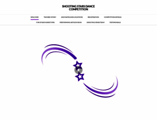 shootingstarsdancecomp.ca screenshot