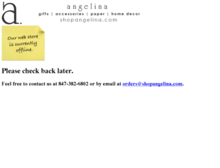 shop-angelina.lightspeedwebstore.com screenshot