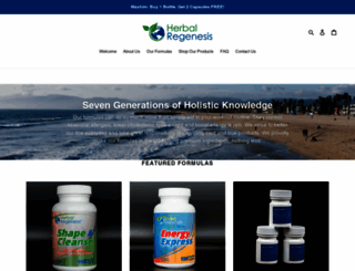 shop-our-herbal-regenesis-products.myshopify.com screenshot