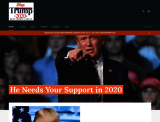 shop-trump-2020-store.myshopify.com screenshot