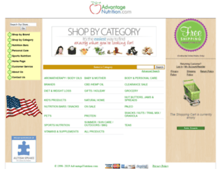 shop.advantagenutrition.com screenshot