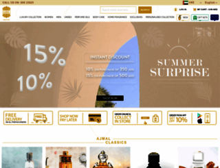 shop.ajmalperfume.com screenshot