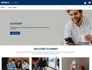 shop.amway.com.au screenshot