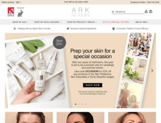 shop.arkskincare.com screenshot