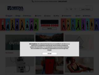 shop.artina.com screenshot