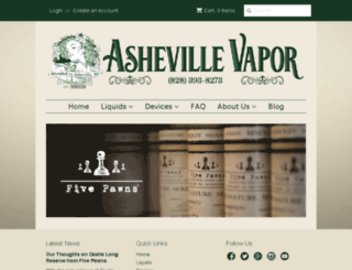 shop.ashevillevapor.com screenshot