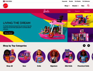 shop.barbiecollector.com screenshot