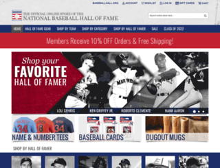 shop.baseballhall.org screenshot