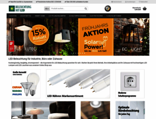 shop.beleuchtung-mit-led.de screenshot