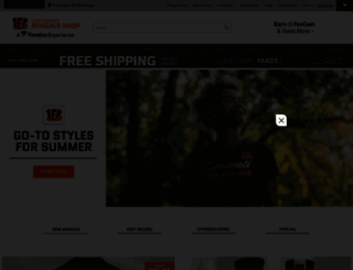 shop.bengals.com screenshot