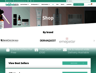 shop.beyondskinclinic.com screenshot