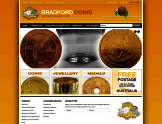 shop.bradfordcoins.com.au screenshot
