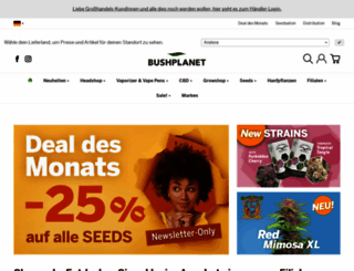 shop.bushplanet.com screenshot