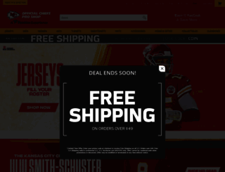 shop.chiefs.com screenshot