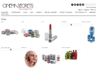 shop.cinemasecrets.com screenshot