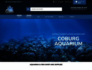 shop.coburgaquarium.com.au screenshot