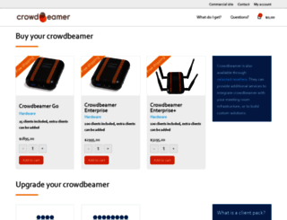shop.crowdbeamer.com screenshot
