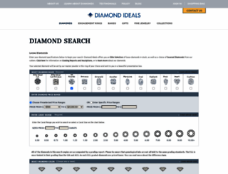 shop.diamondideals.com screenshot