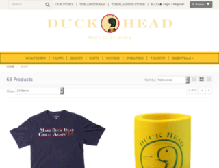 shop.duckhead.com screenshot