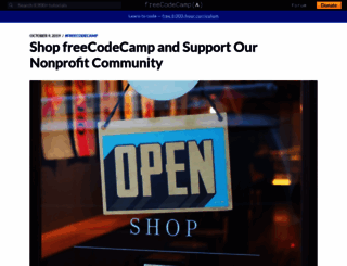 shop.freecodecamp.org screenshot