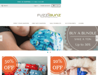 shop.fuzzibunz.com screenshot