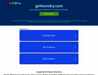 shop.ginfoundry.com screenshot