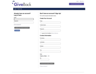 shop.giveback.org screenshot