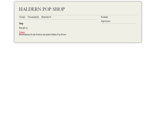 shop.haldern-pop.de screenshot