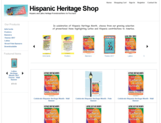 shop.hispanicheritagemonth.org screenshot
