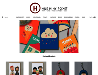 shop.holeinmypocket.com screenshot