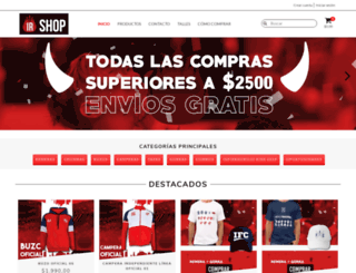 shop.infiernorojo.com screenshot